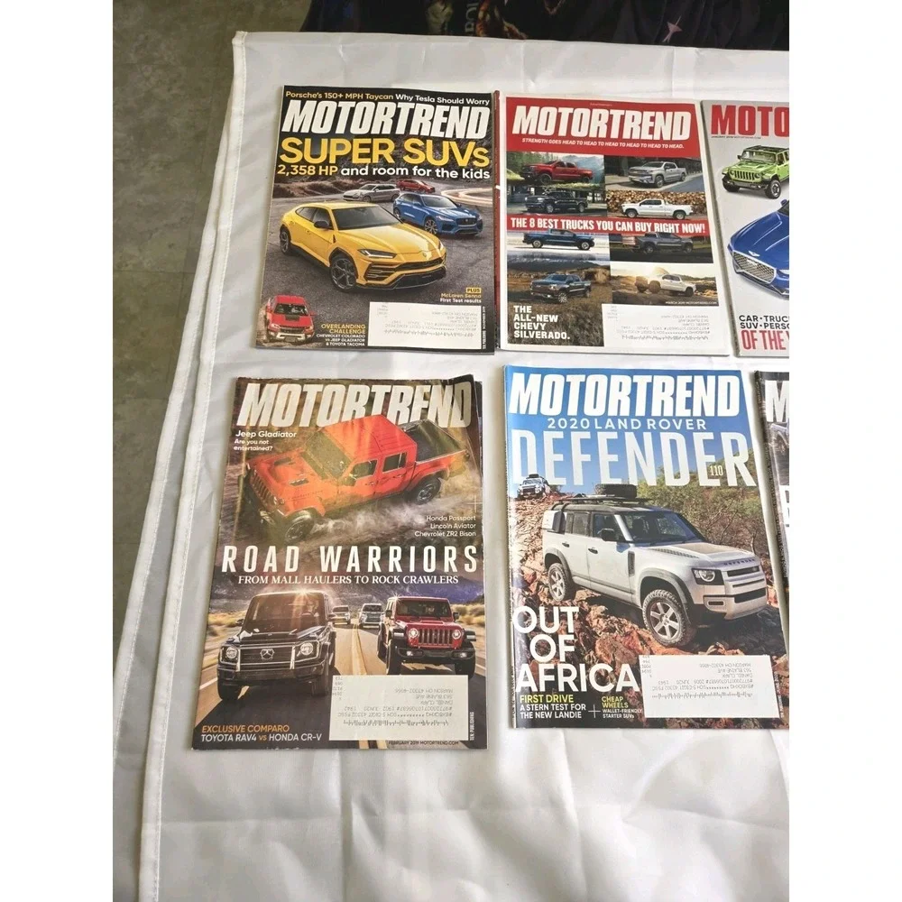 Lot of 8 Motortrend Magazines SUPER SUVS Road Warriors Land Rover 2020